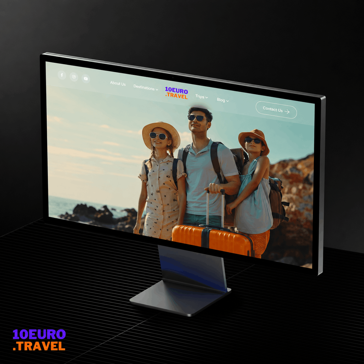 10 Euro Travel — projekt website nga Klaus Bejolli · Travel · Tourism