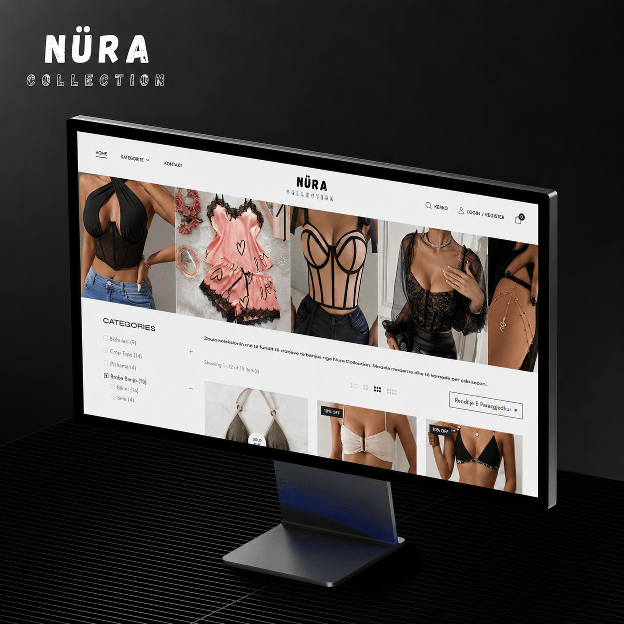 NuraCollection.al — projekt website nga Klaus Bejolli · Fashion · E-commerce